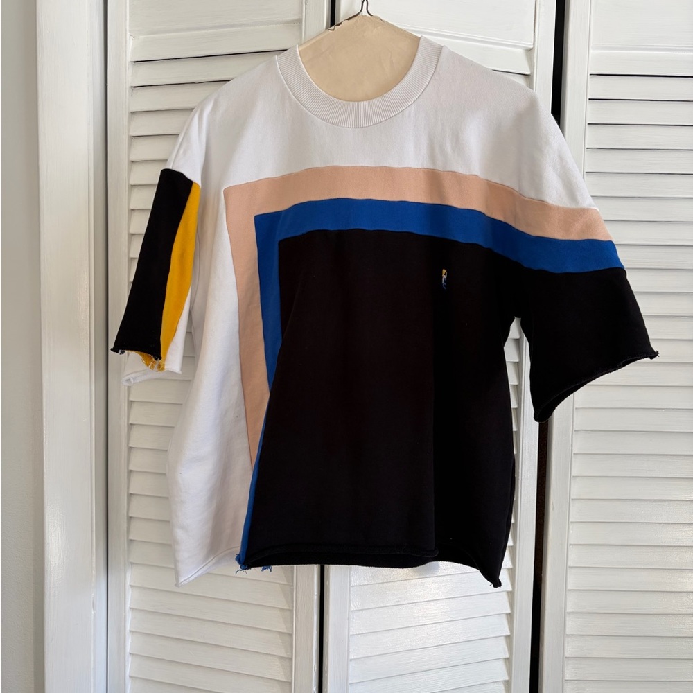P.E Nation (Australia) Color Block Short Sleeve Shirt, Size Small